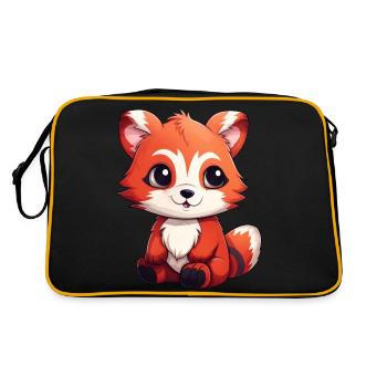 Red Panda Little Panda - Retro Bag - black/gold - Back