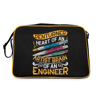 Pen Turning Kit - Retro Bag - black/gold - Back