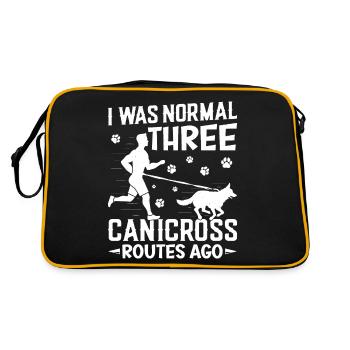 Chien de course Canicross Design - Sac Retro - noir/or - Dos