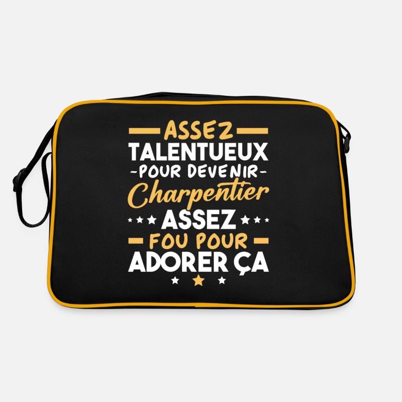 Talented enough to become a carpenter Retro Bag