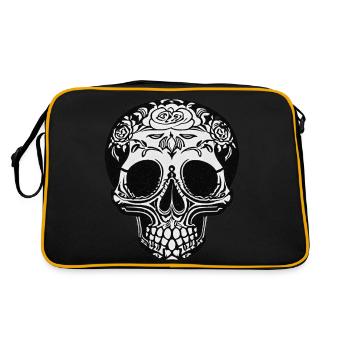 Tête de mort - Sac Retro - noir/or - Dos