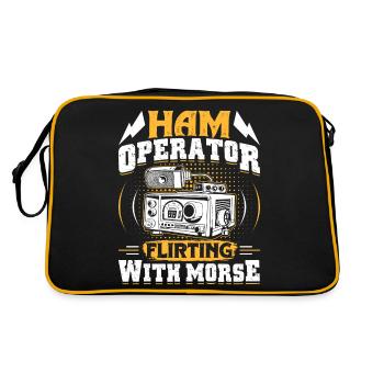 HAM Radio Amateur Radio Amateur Rétro - Sac Retro - noir/or - Dos