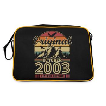 Original octobre 2003 vintage anniversaire 2003 - Sac Retro - noir/or - Dos