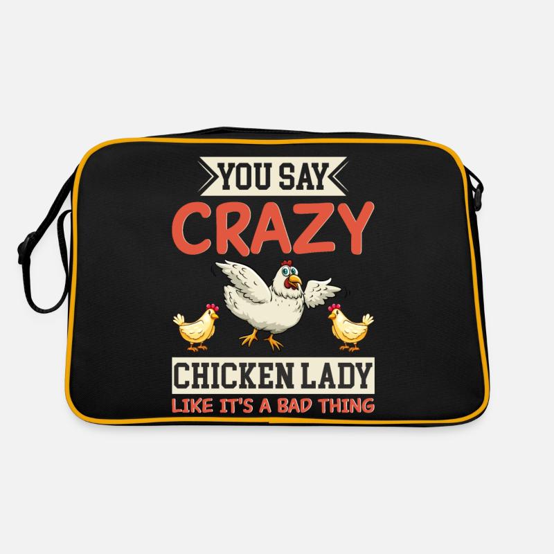 Chicken Lady Chickens Farmer Chicken Lovers Retro Bag