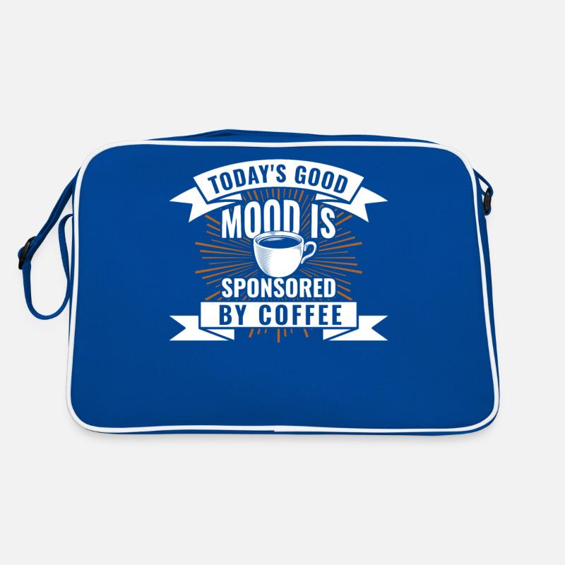 Die Heutige Gute Laune Wird Durch Kaffee Retro Tasche