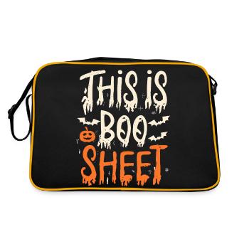 Drôle d’Halloween C’est Boo Sheet - Sac Retro - noir/or - Dos