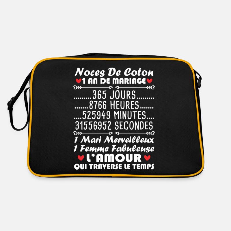 Noces De Coton 1 An De Mariage Sac Retro