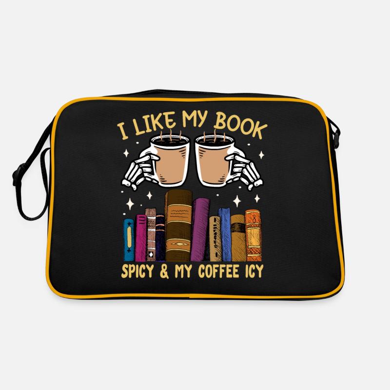 Book Lover Book Reader Coffee Lover Sac Retro