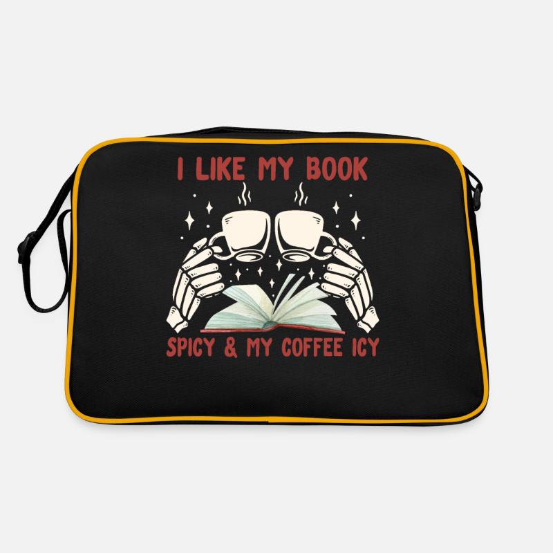 Book Lover Book Reader Coffee Lover Sac Retro