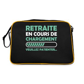 Retraite en cours de chargement - Sac Retro - noir/or - Dos