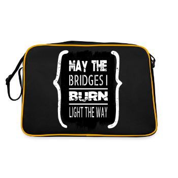 birthday present abortion rights girl - Retro Bag - black/gold - Back