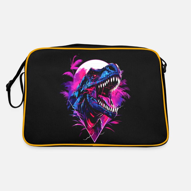 Synthwave T Rex Retro Tasche