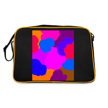 Clouds - Retro Bag - black/gold - Back