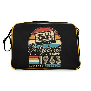 Original Since 1963 Vintage Gift Birthday - Retro Bag - black/gold - Back