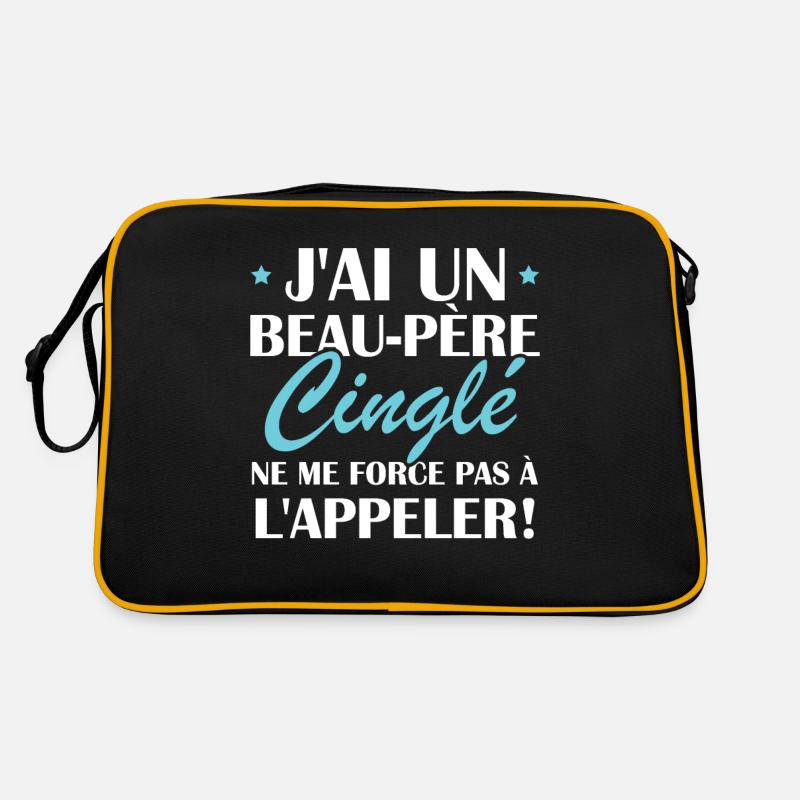 Beau-père cinglé - Sac Retro - noir/or