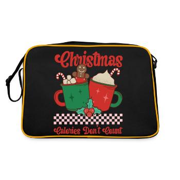 Christmas Calories Dont Count - Retro Bag - black/gold - Back