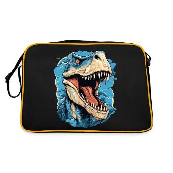 T-Rex dinosaure Dino Tyrannosaurus Rex Vintage - Sac Retro - noir/or - Dos
