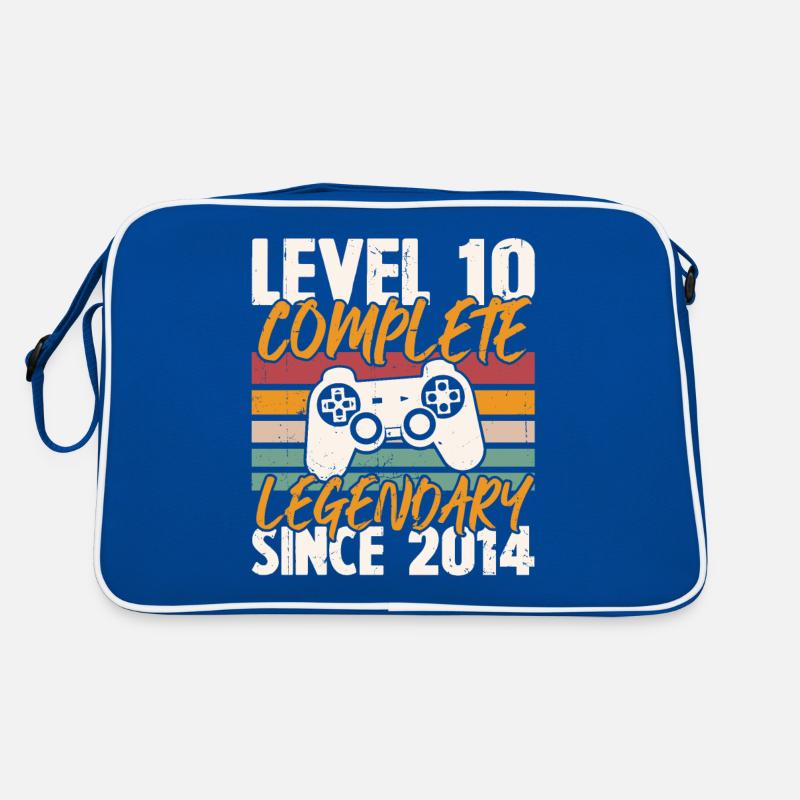 Level 10 Complete 2014, Birthday Gift Retro Bag