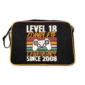 Level 18 Complete 2006 Birthday Gift - Retro Bag - black/gold - Back