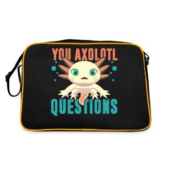 Your Axolotl Questions - Retro Bag - black/gold - Back