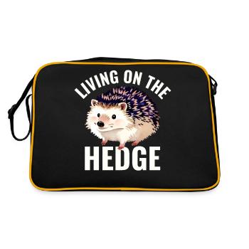 Life on the Hedge T-Shirt - Retro Bag - black/gold - Back