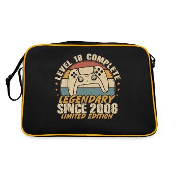 Level 18 Complete Legendary since 2006 - Retro Bag - black/gold - Back