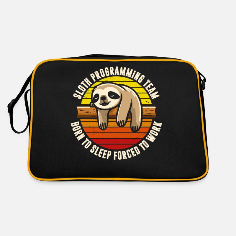 T-shirt de l’équipe de programmation de paresseux Sac Retro