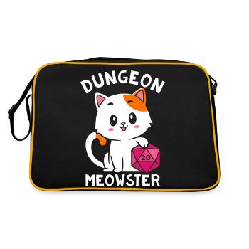 Miaousseur de donjon - Sac Retro - noir/or - Dos