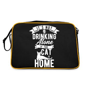 Il ne se boit pas seul - Sac Retro - noir/or - Dos