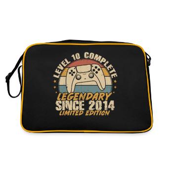 Level 10 Complete Legendary since 2014 - Retro Bag - black/gold - Back