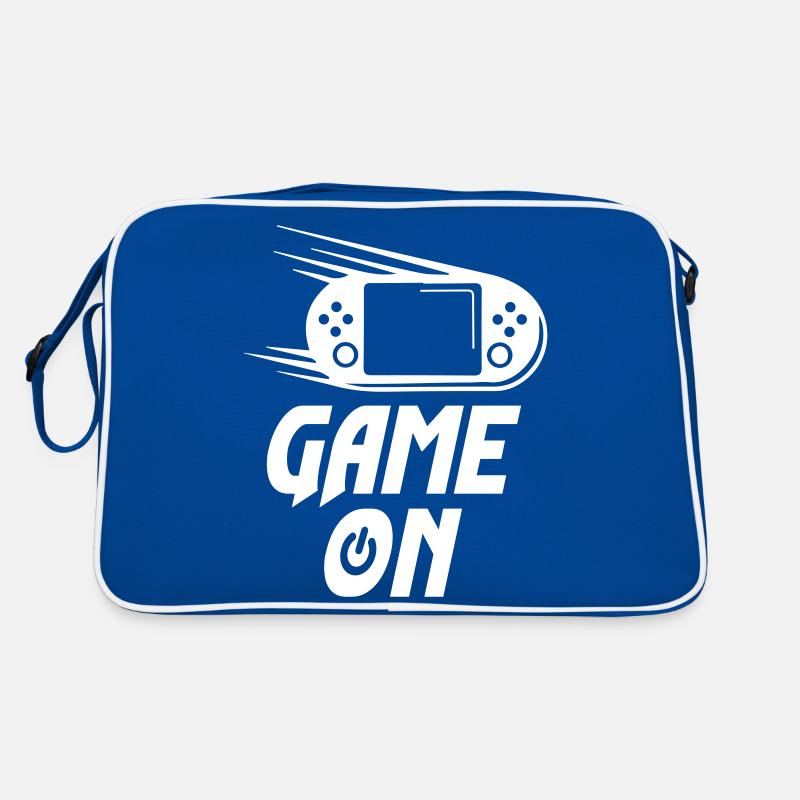 Game On Gamer Start On Game Retro Tasche