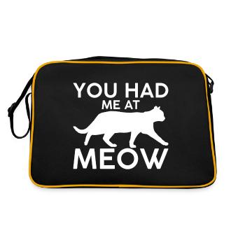 Tu m’as fait miauler - Sac Retro - noir/or - Dos