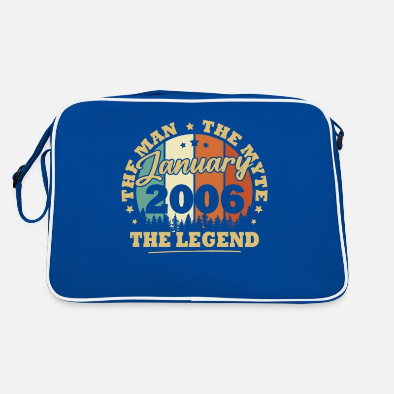 Vintage January 2006 18th Anniversary Gift Retro Bag