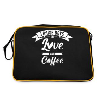 J’ai un grand garçon sur l’amour et le café - Sac Retro - noir/or - Dos