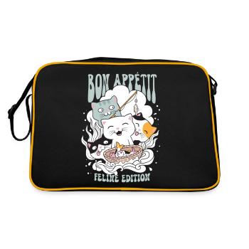 Bon Appétit édition féline - Sac Retro - noir/or - Dos