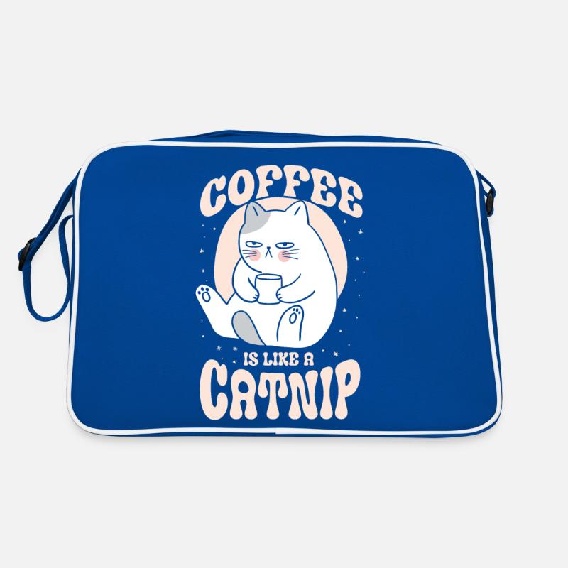 Le café, c’est comme de l’herbe à chat Sac Retro
