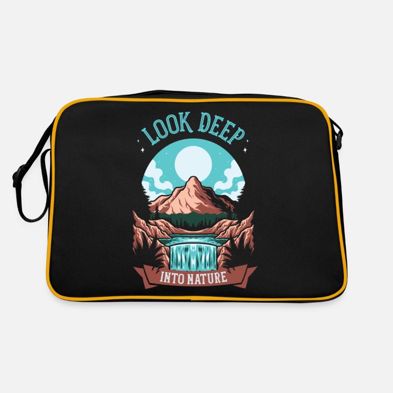 Look deep into nature Retro Tasche