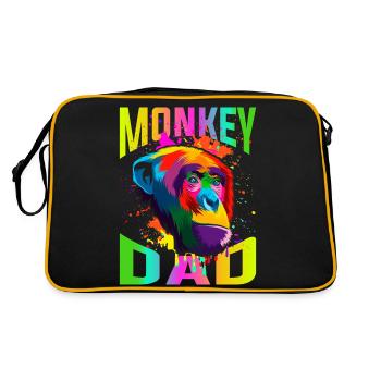 Monkey Father - Retro Bag - black/gold - Back