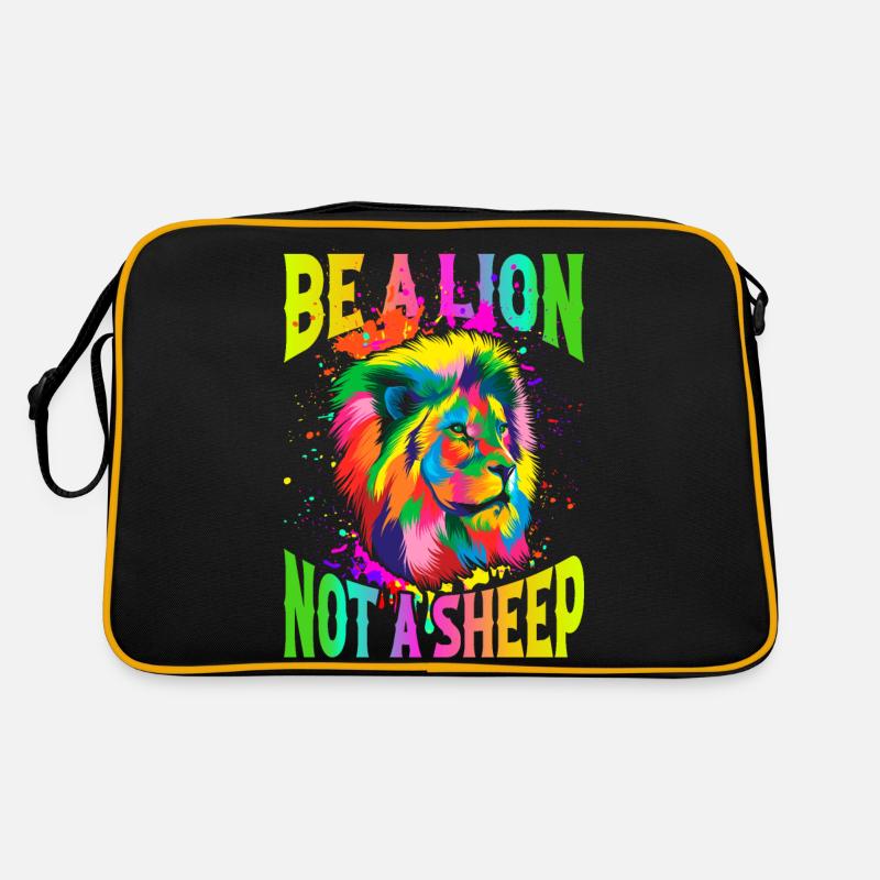 Sois un lion, pas un mouton Sac Retro