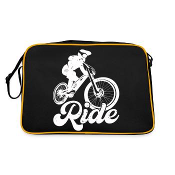 vélo vélo vélo mode de vie sain transport - Sac Retro - noir/or - Dos
