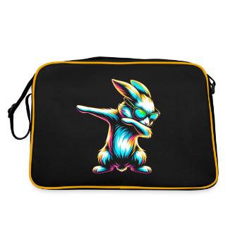 Dabbing Bunny - Sac Retro - noir/or - Dos
