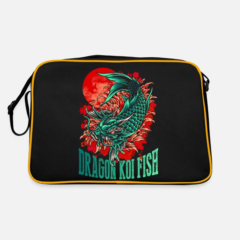 Dragon Koi Fish Retro Bag