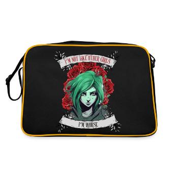 Je ne suis pas comme les autres femmes, je suis pire - Sac Retro - noir/or - Dos