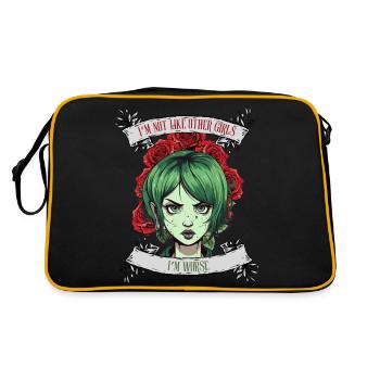 Je ne suis pas comme les autres femmes, je suis pire - Sac Retro - noir/or - Dos