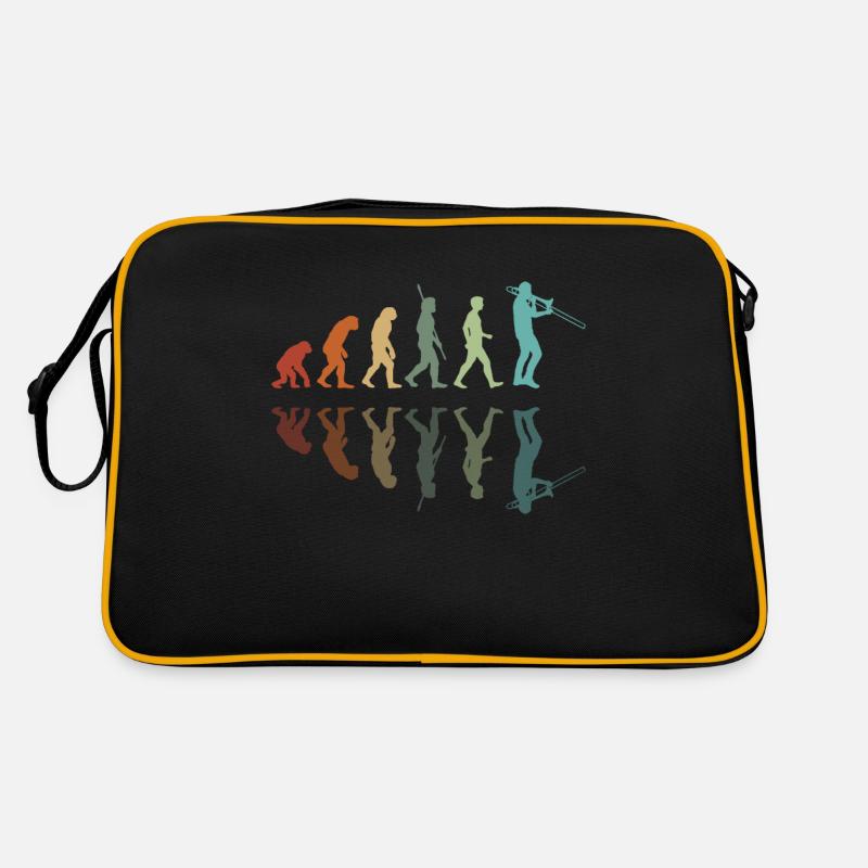 Tromboniste évolution - Sac Retro - noir/or