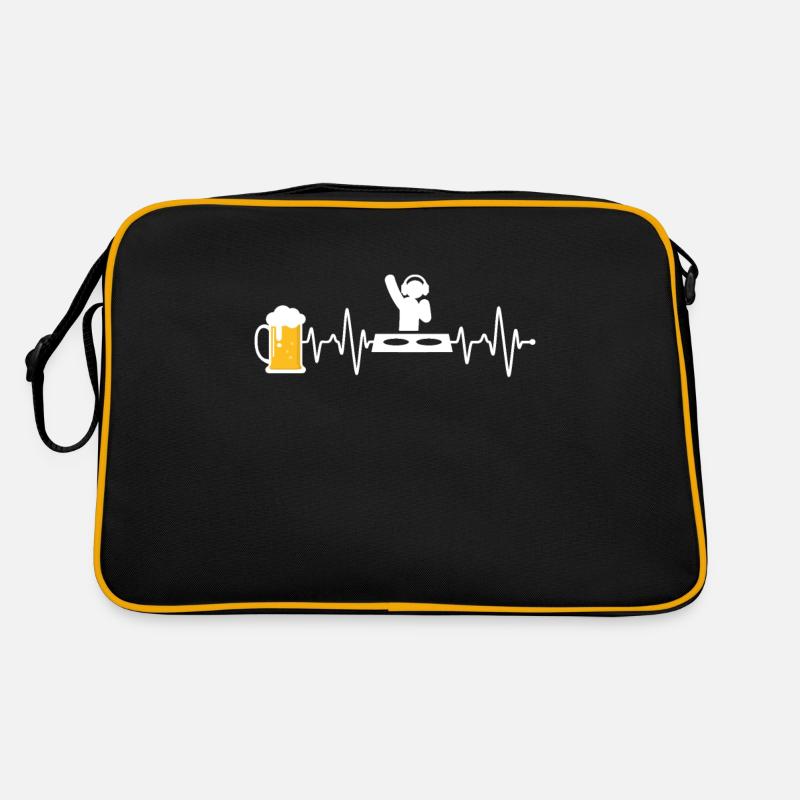 Beer and DJ Techno Heartbeat Retro Bag