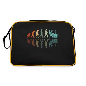 Gamer Entwicklung - Retro Tasche - Schwarz/Gold - Hinten