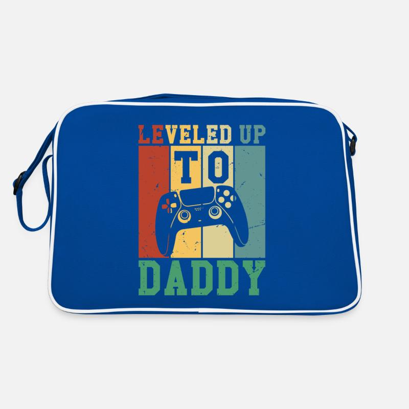 Leveled Up To Daddy Retro Tasche