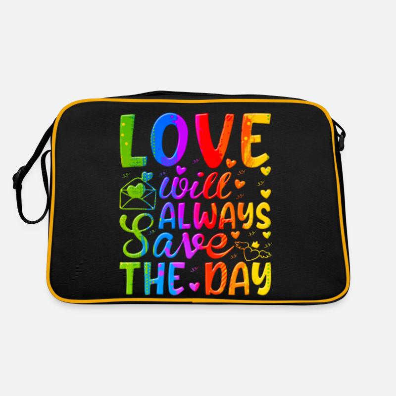 Aimez-moi la Saint-Valentin Joyeux Valentin Saint-Valentin Sac Retro