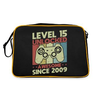 Level 15 Unlocked - Retro Bag - black/gold - Back